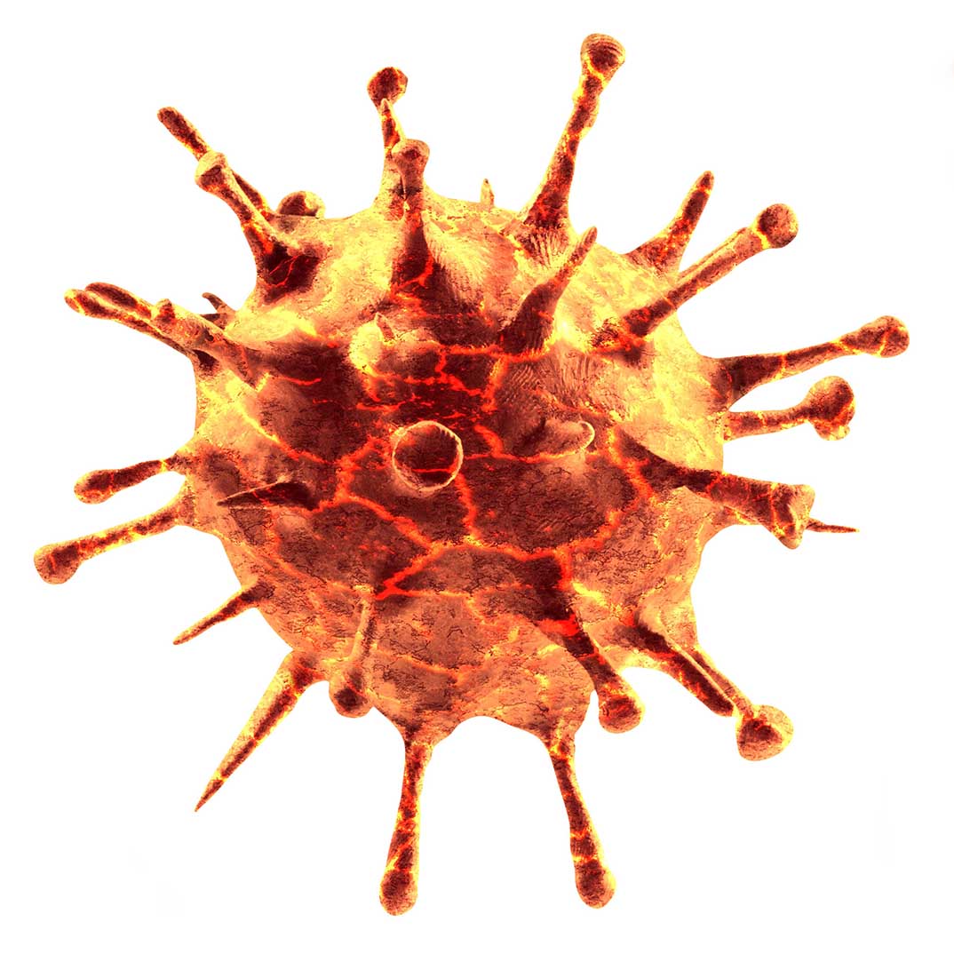 New coronavirus 2019-ncov. 3D medical illustration
